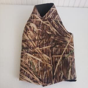 Cabela's Camouflage Neoprene Dog Vest size M Hunting Camo Shadow Grass Wet Suit